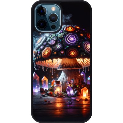 Coque iPhone 12 / 12 Pro - Silicone rigide noir Halloween Potion Magic