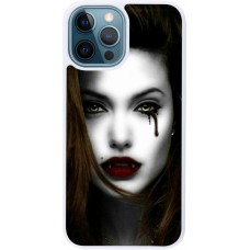 Coque iPhone 12 / 12 Pro - Silicone rigide blanc Halloween 2023 gothic vampire