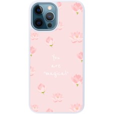 Coque iPhone 12 / 12 Pro - Silicone rigide blanc Mom 2023 your are magical