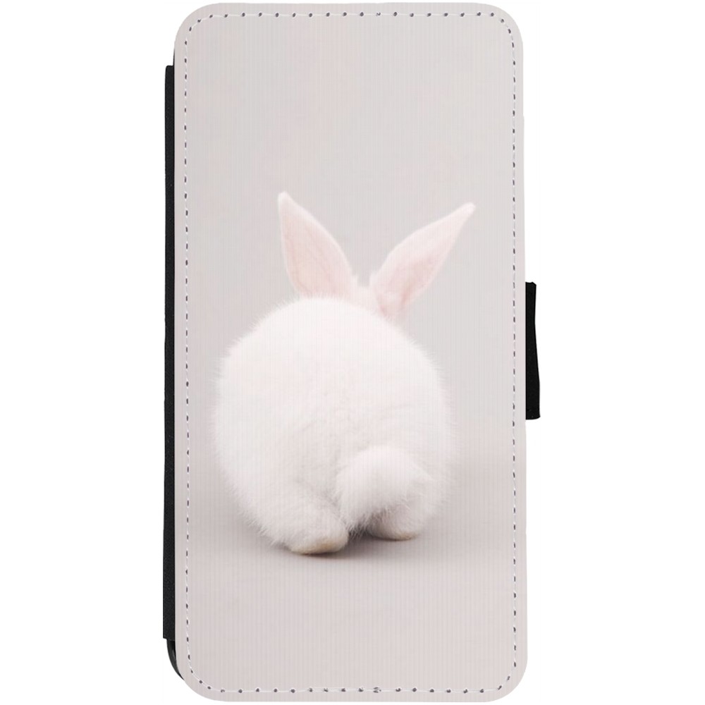 Coque iPhone 12 / 12 Pro - Wallet noir Easter 2024 bunny butt