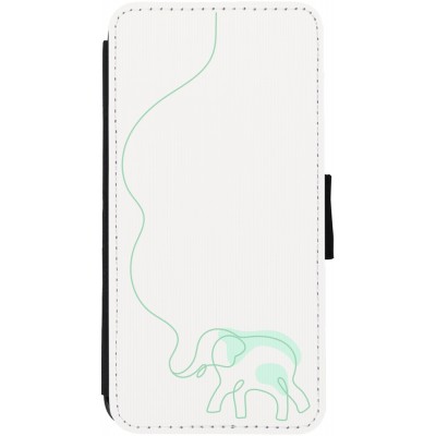 Coque iPhone 12 / 12 Pro - Wallet noir Spring 23 baby elephant