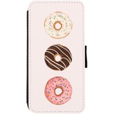 Coque iPhone 12 / 12 Pro - Wallet noir Spring 23 donuts