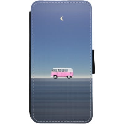 Coque iPhone 12 / 12 Pro - Wallet noir Spring 23 pink bus