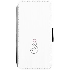 Coque iPhone 12 / 12 Pro - Wallet noir Valentine 2024 heart by Millennials