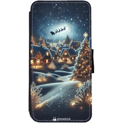 Coque iPhone 12 / 12 Pro - Wallet noir Noël 2023 Christmas is Coming