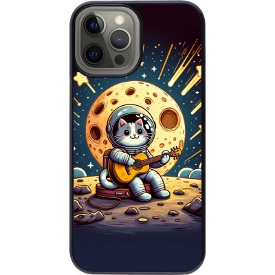 Coque iPhone 12 Pro Max - AstroCat RockLune