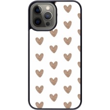 Coque iPhone 12 Pro Max - Autumn 2024 brown hearts