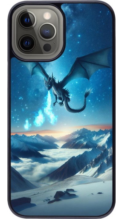 iPhone 12 Pro Max Case Hülle - Drache nächtliche Berg