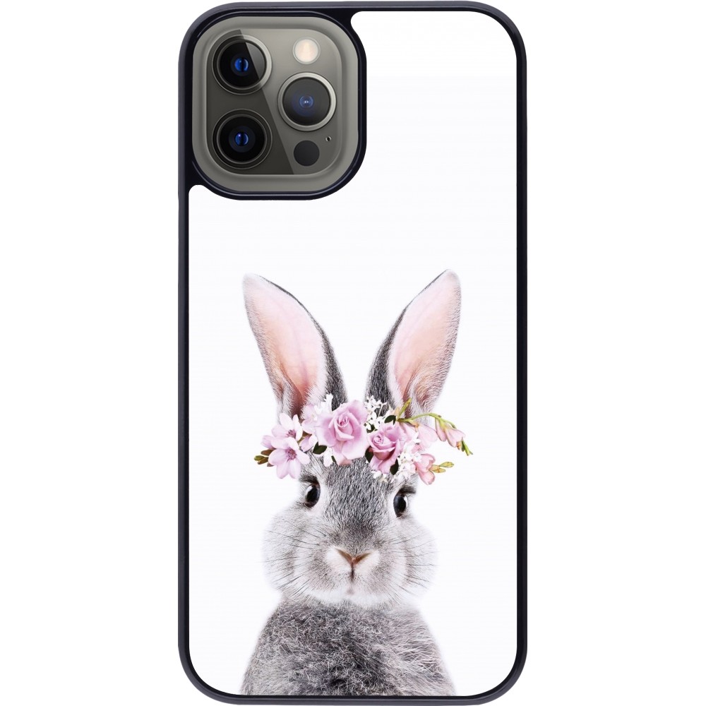 iPhone 12 Pro Max Case Hülle - Easter 2023 flower bunny