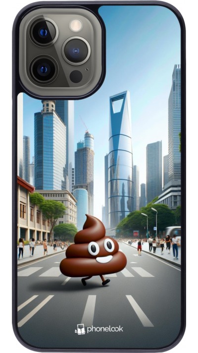 iPhone 12 Pro Max Case Hülle - Kackhaufen Emoji Spaziergang