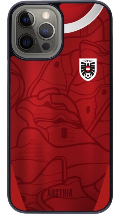 Coque iPhone 12 Pro Max - Maillot de football Autriche personnalisable