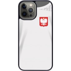 Coque iPhone 12 Pro Max - Maillot de football Pologne 2022 personnalisable