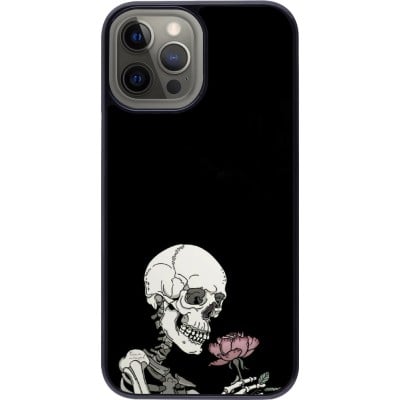 Coque iPhone 12 Pro Max - Halloween 2023 rose and skeleton