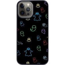 iPhone 12 Pro Max Case Hülle - Halloween 2024 colorful ghosts