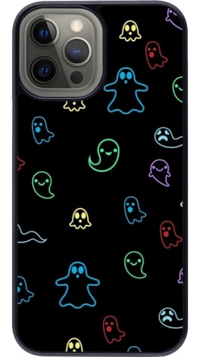 Coque iPhone 12 Pro Max - Halloween 2024 colorful ghosts