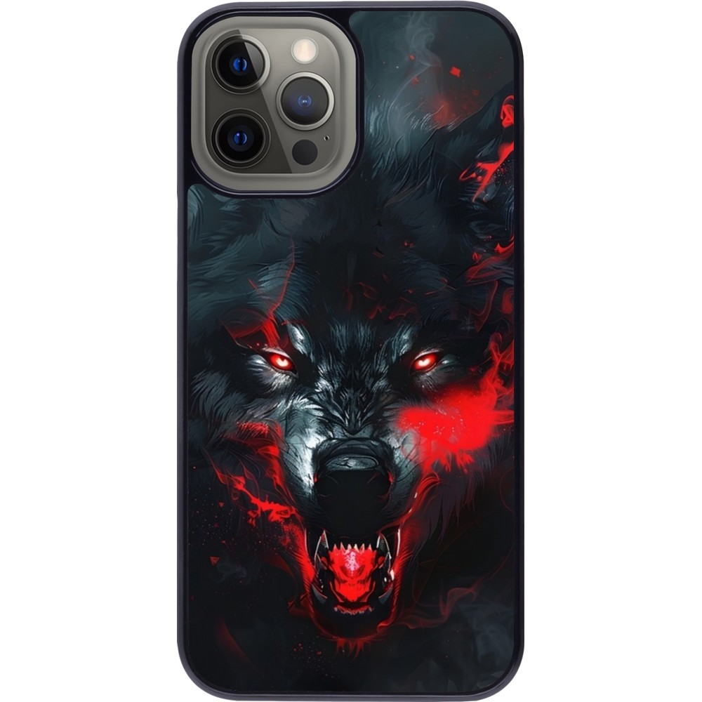 iPhone 12 Pro Max Case Hülle - Halloween 2024 mad werewolf