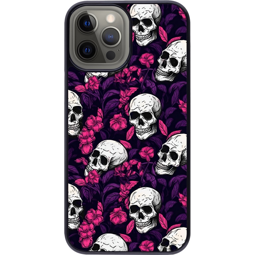 Coque iPhone 12 Pro Max - Halloween 2024 romantic skulls