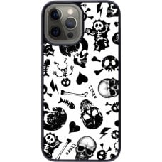 iPhone 12 Pro Max Case Hülle - Halloween 2024 skeleton mix