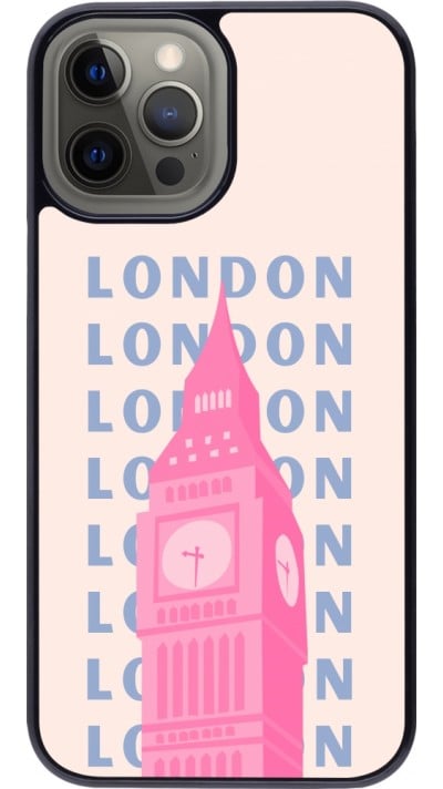 Coque iPhone 12 Pro Max - London Pink Print