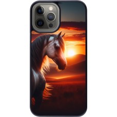 iPhone 12 Pro Max Case Hülle - Majestätischer Sonnenuntergang Pferd