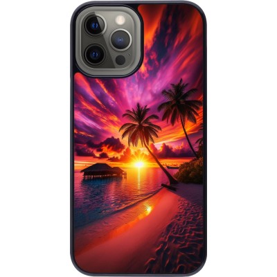 Coque iPhone 12 Pro Max - Maldives Dusk Bliss