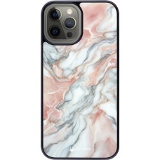 Coque iPhone 12 Pro Max - Marbre Rose Lumineux