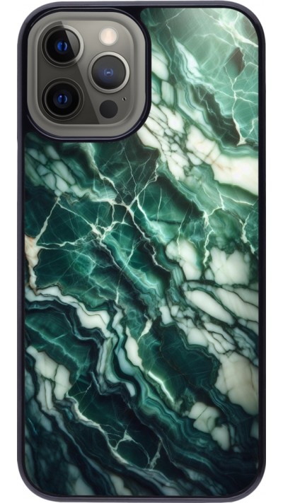 Coque iPhone 12 Pro Max - Marbre vert majestueux