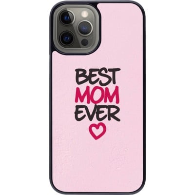 Coque iPhone 12 Pro Max - Mom 2023 best Mom ever pink