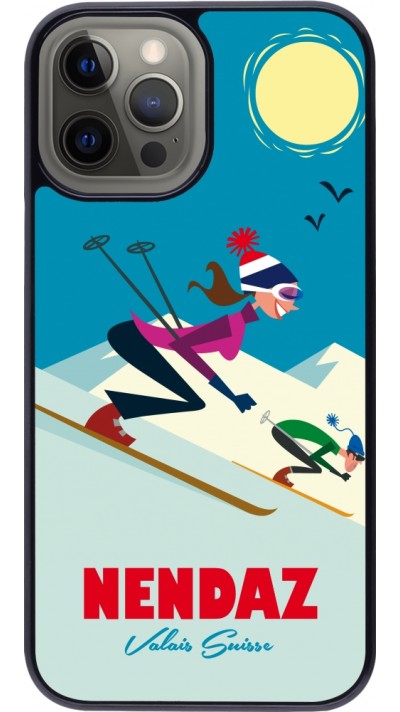 Coque iPhone 12 Pro Max - Nendaz Ski Downhill