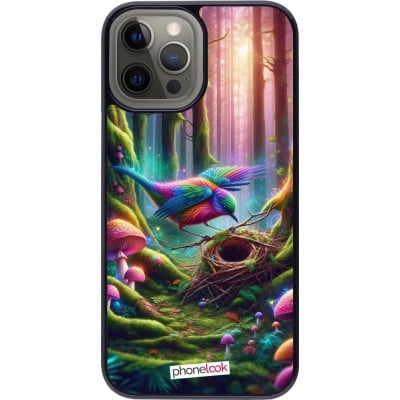 Coque iPhone 12 Pro Max - Oiseau Nid Forêt