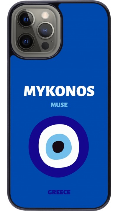 Coque iPhone 12 Pro Max - Pop Summer Destination Mykonos