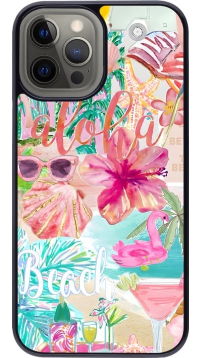 Coque iPhone 12 Pro Max - Preppy Collage Aloha