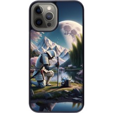 Coque iPhone 12 Pro Max - Samurai Katana Lune