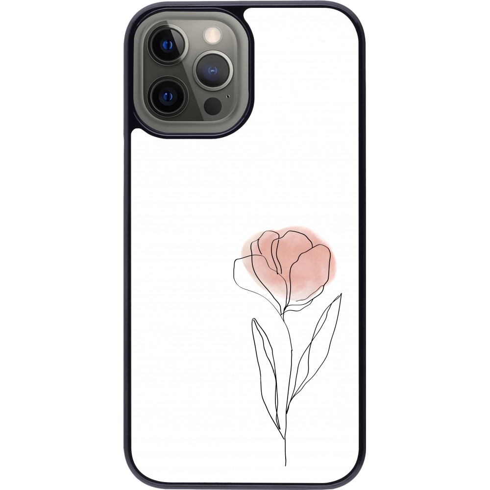 Coque iPhone 12 Pro Max - Spring 23 minimalist flower