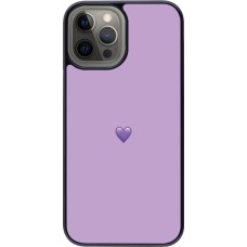 Coque iPhone 12 Pro Max - Valentine 2023 purpule single heart