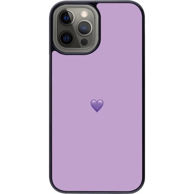 Coque iPhone 12 Pro Max - Valentine 2023 purpule single heart