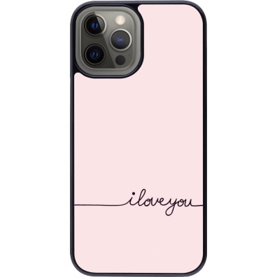 Coque iPhone 12 Pro Max - Valentine 2023 i love you writing