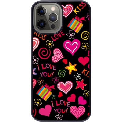 Coque iPhone 12 Pro Max - Valentine 2023 love symbols