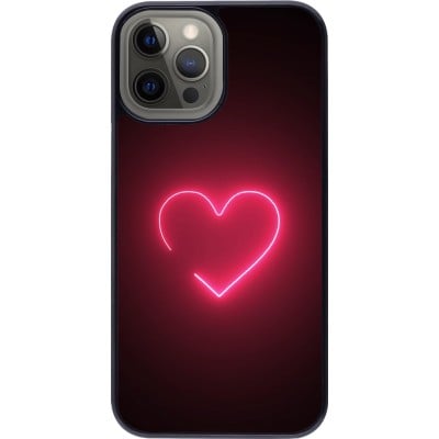 Coque iPhone 12 Pro Max - Valentine 2023 single neon heart