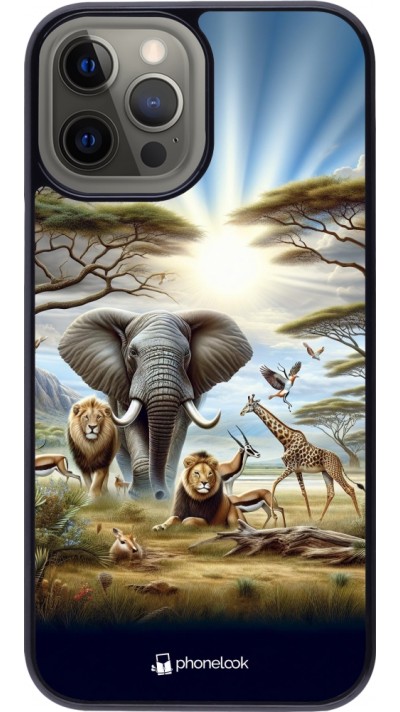 Coque iPhone 12 Pro Max - Vie sauvage africaine