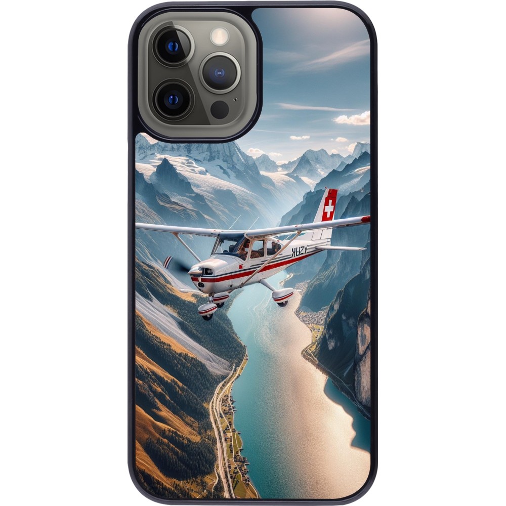 Coque iPhone 12 Pro Max - Vol Alpin Suisse