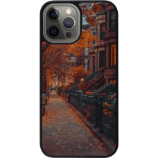 Coque iPhone 12 Pro Max - Silicone rigide noir Autumn 2024 city