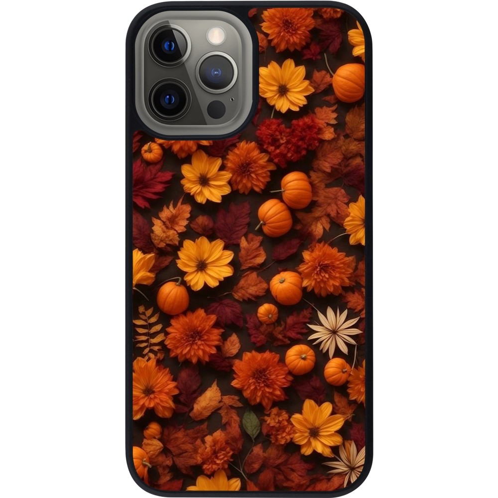 Coque iPhone 12 Pro Max - Silicone rigide noir Autumn 2024 potpourri