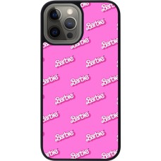 Coque iPhone 12 Pro Max - Silicone rigide noir Barbie Pattern