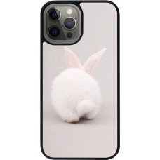 Coque iPhone 12 Pro Max - Silicone rigide noir Easter 2024 bunny butt