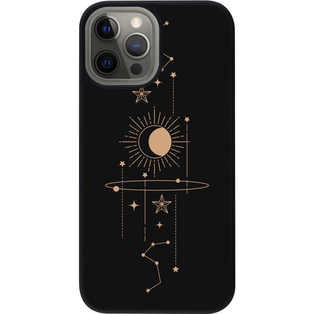 Coque iPhone 12 Pro Max - Silicone rigide noir Spring 23 astro