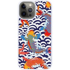 Coque iPhone 12 Pro Max - Silicone rigide blanc Easter 2023 japanese fish