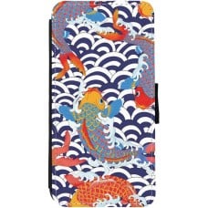 Coque iPhone 12 Pro Max - Wallet noir Easter 2023 japanese fish