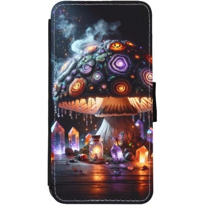 Coque iPhone 12 Pro Max - Wallet noir Halloween Potion Magic