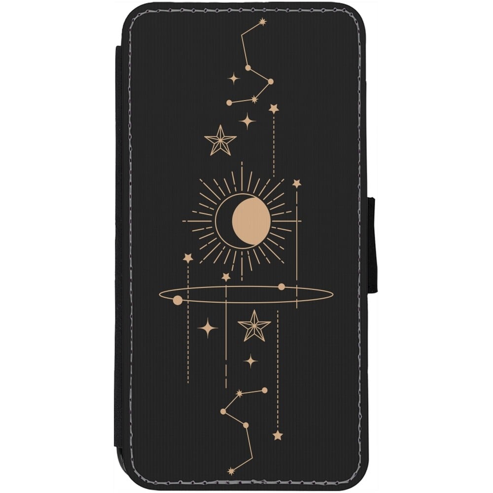 Coque iPhone 12 Pro Max - Wallet noir Spring 23 astro